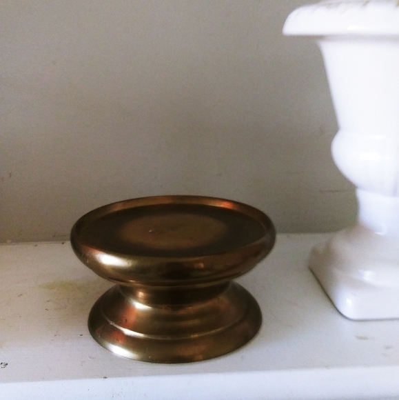 2/25$ Brass candle holder gold boho style home dc - Picture 5 of 6